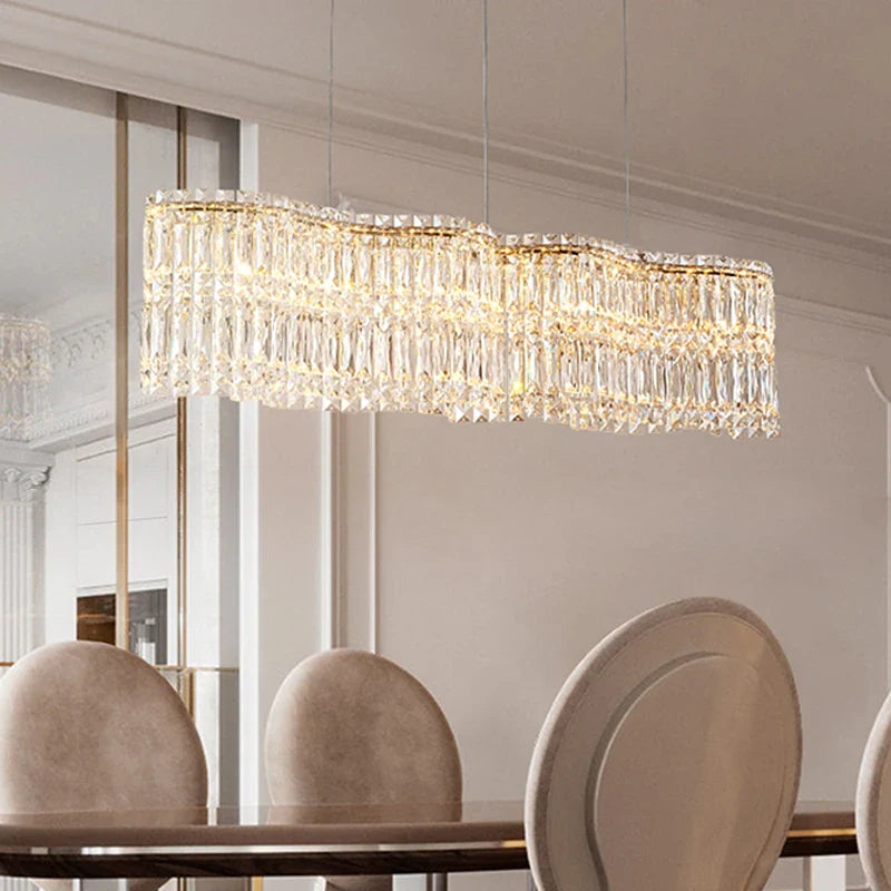 chandelier made of real crystal