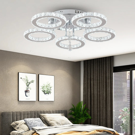 Crystal Circles Ceiling Light