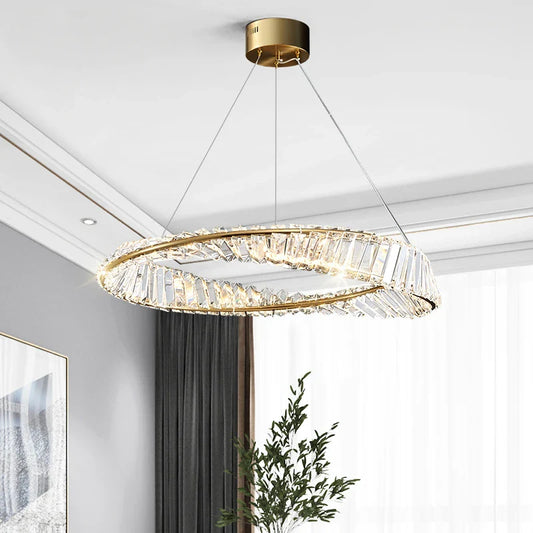 Crystal hanging lamp