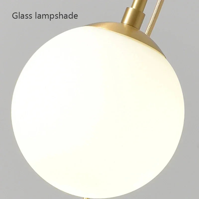 Modern Glass Ball Led Pendant Lamp