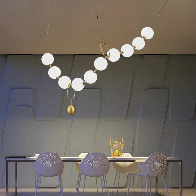 Glass Ball Chain Light