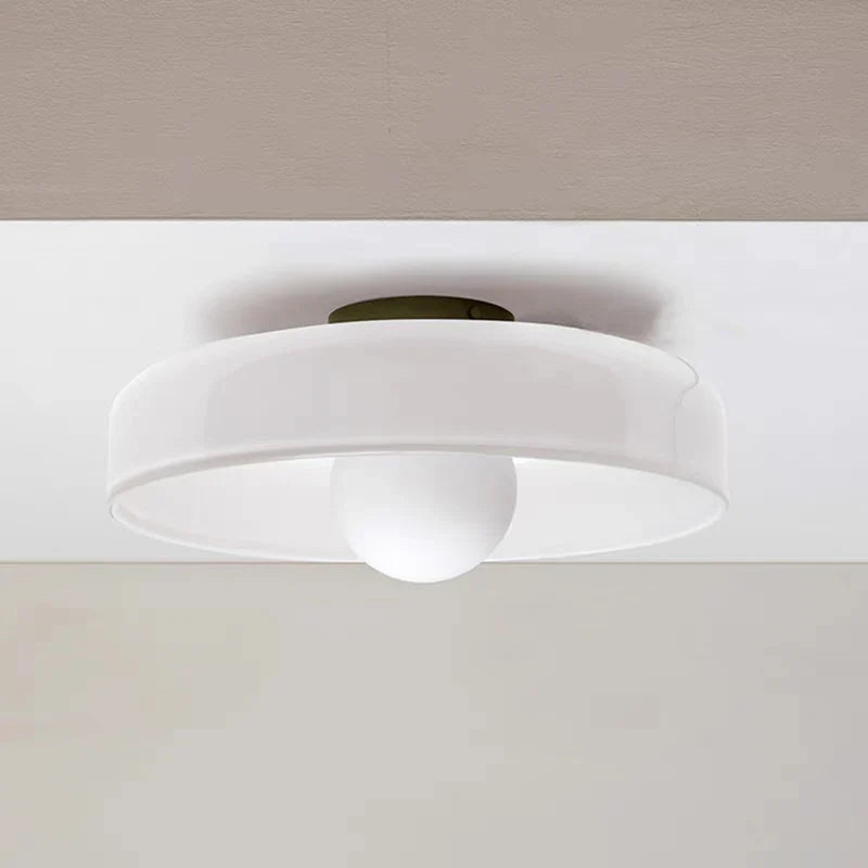 Glass Vintage Ceiling Light white