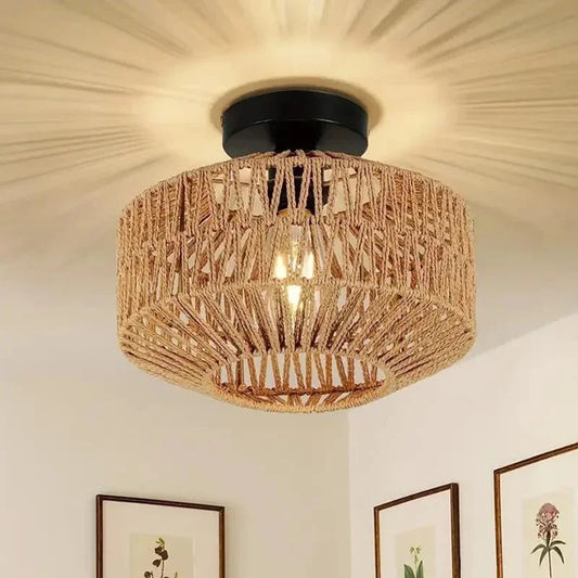 Handmade Bamboo Ceiling Chandelier