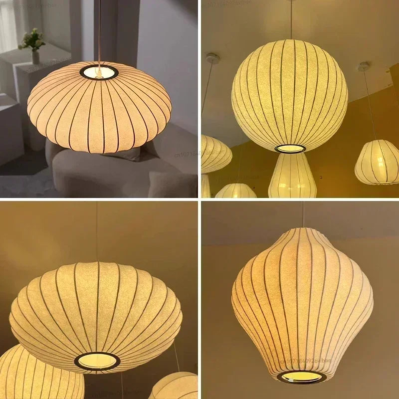 Handmade Silk Pendant Lights