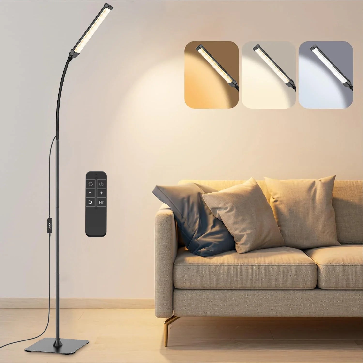 LED Floor Lamp Dimmable 3 Color