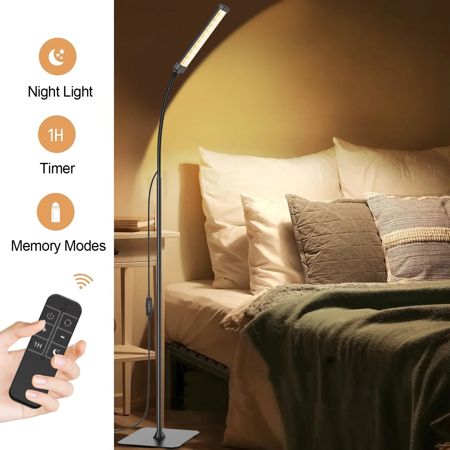 LED Floor Lamp Dimmable 3 Color