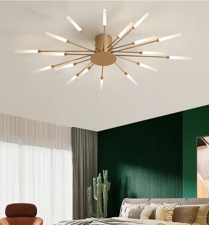 LED Ceiling Chandelier gold