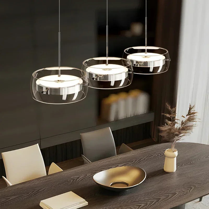 Modern minimalist Glass Pendant Light