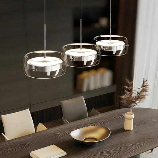Modern minimalist Glass Pendant Light