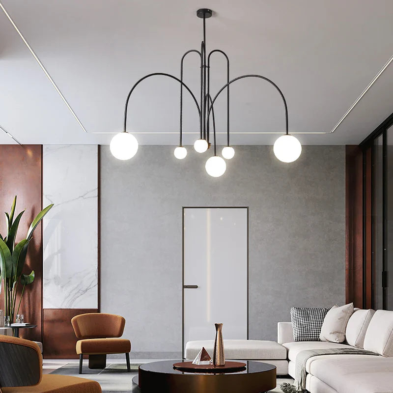 Minimalist Style Chandelier black