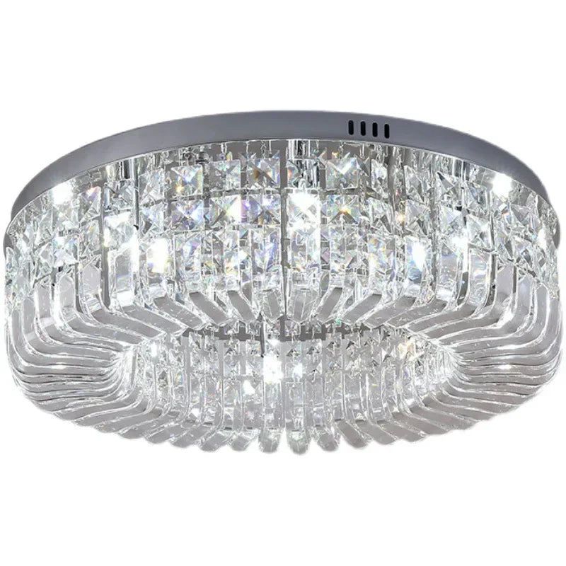 Modern Crystal Ceiling Light: Stylish Gold Pendant Lamp