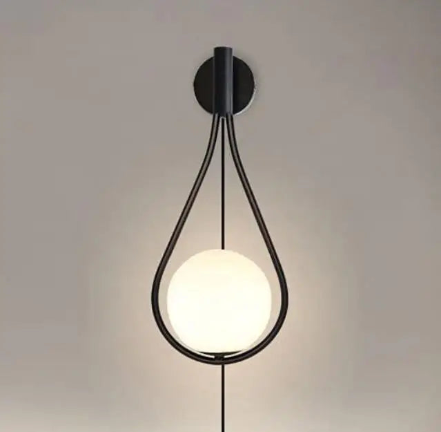Modern Glass Ball Sconce Wall Light