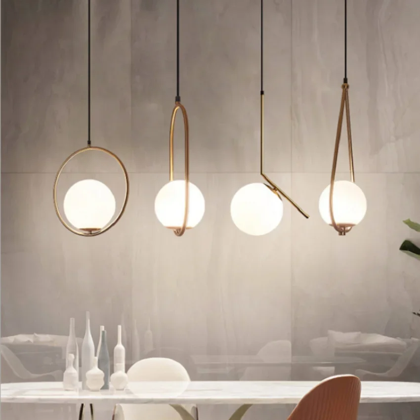 Lámparas colgantes de cristal modernas