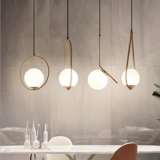 Lámparas colgantes de cristal modernas