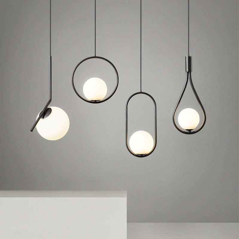 Lámparas colgantes de cristal modernas