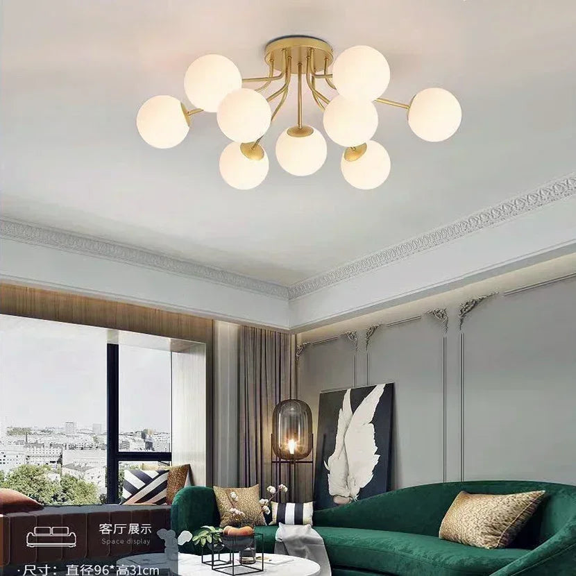 Modern Glass Ball Ceiling Light fixtures