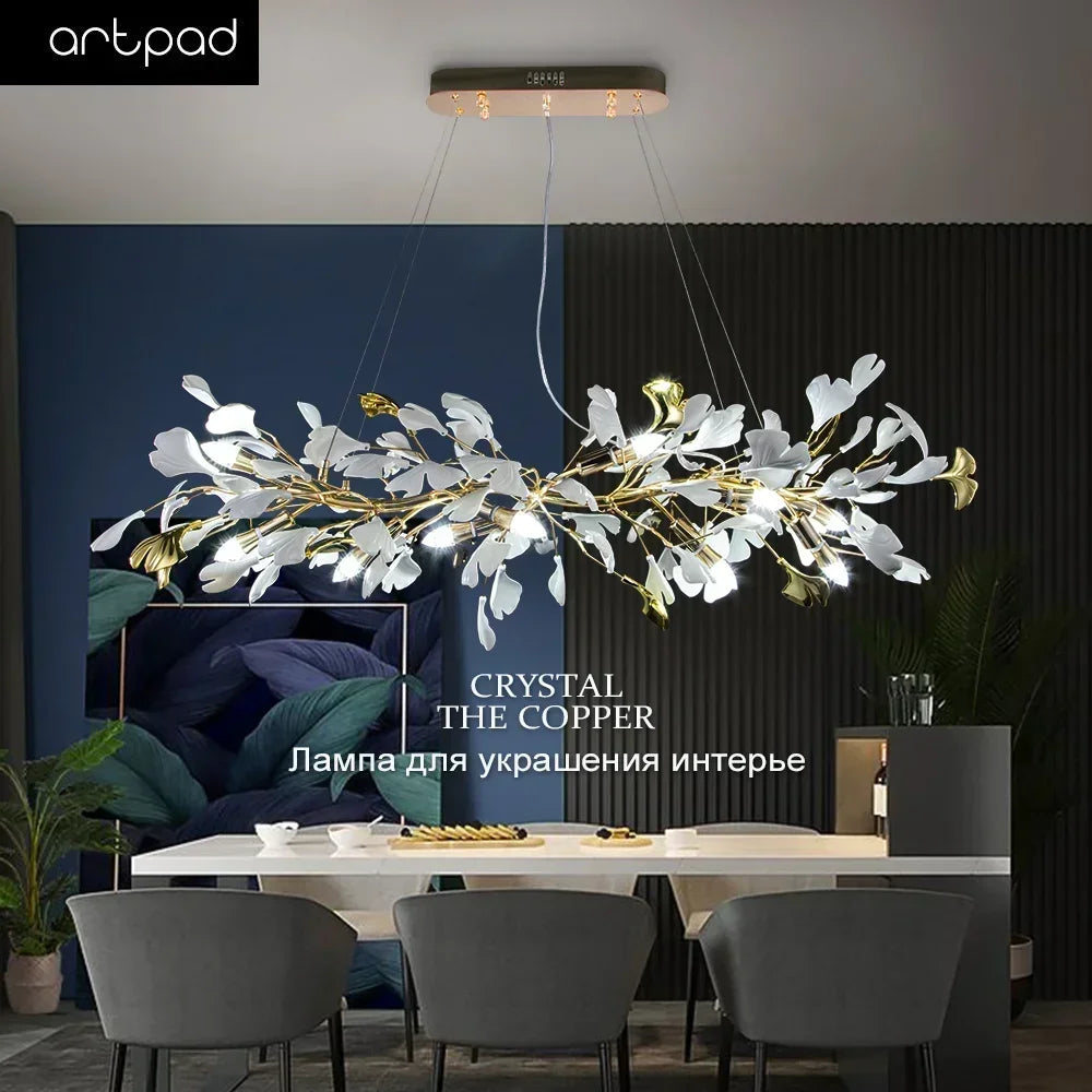 Modern Ginkgo Leaf Chandeliers