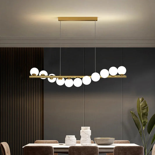 Modern Nordic Glass Ball Chandelier