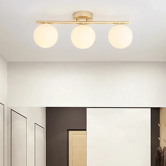 Modern Nordic LED Glass Ceiling Light