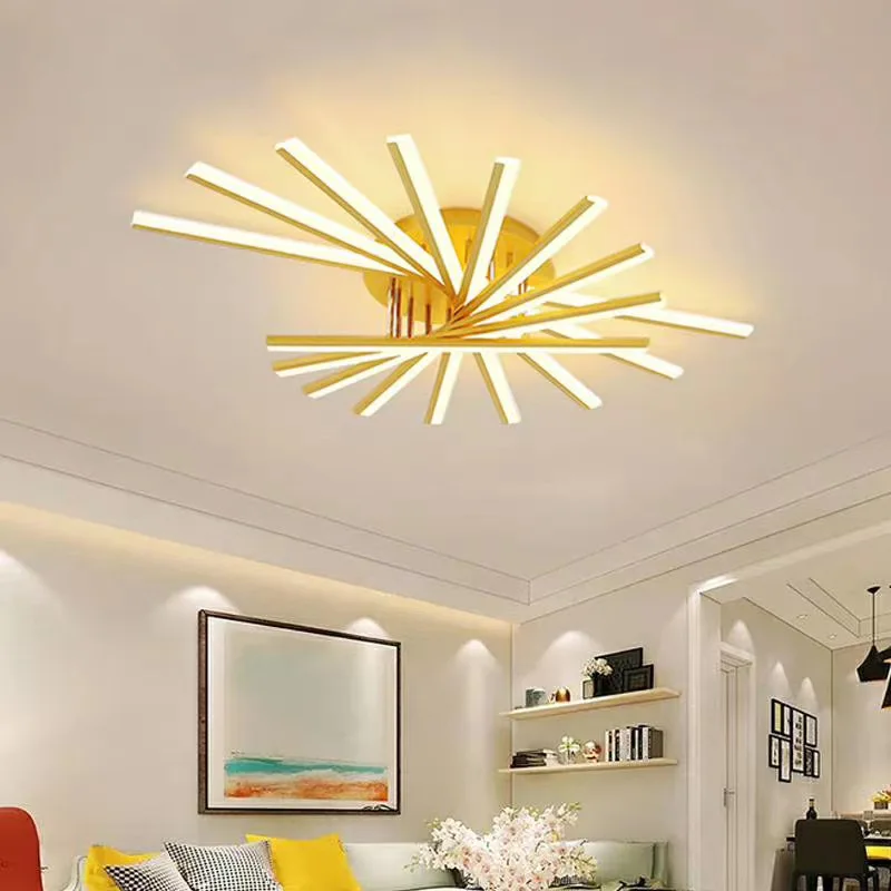Luces de techo LED modernas para sala de estar, comedor y dormitorio