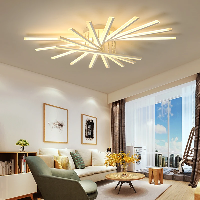 Luces de techo LED modernas para sala de estar, comedor y dormitorio