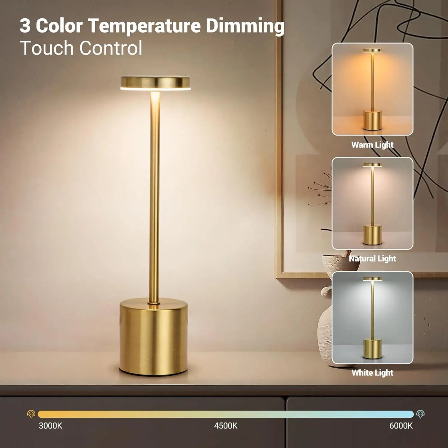 Rechargeable Touch LED Table Lamp