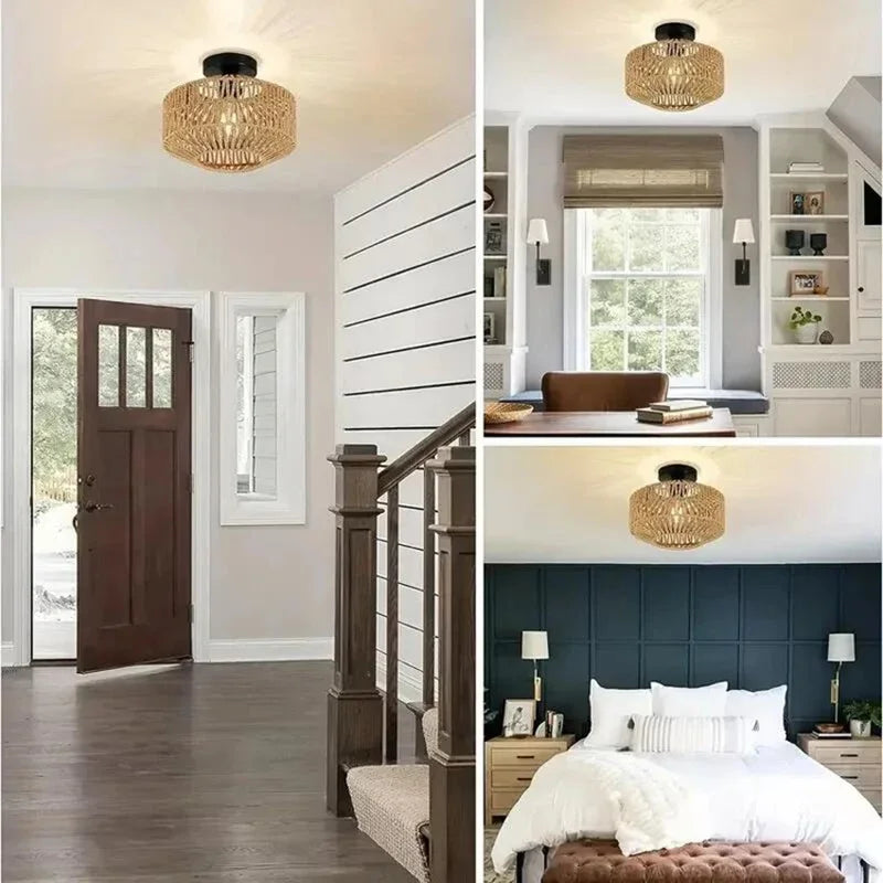 Handmade Bamboo Ceiling Chandelier