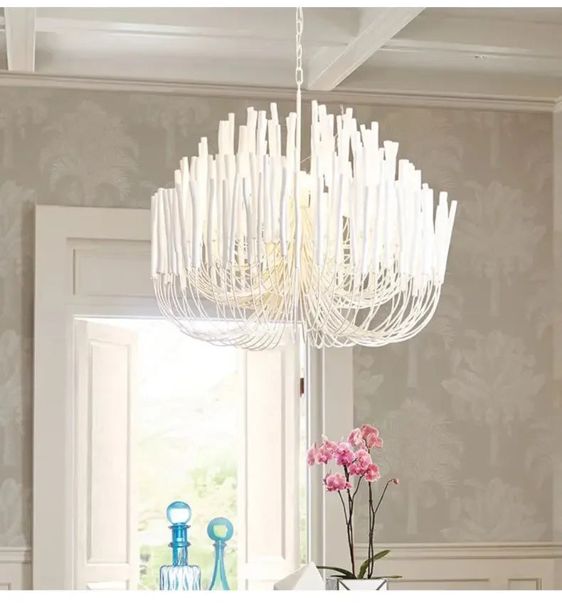 Tilda Wooden Candlestick Chandelier