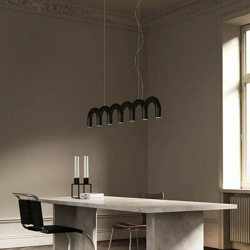 Metal Arch Chandelier Light