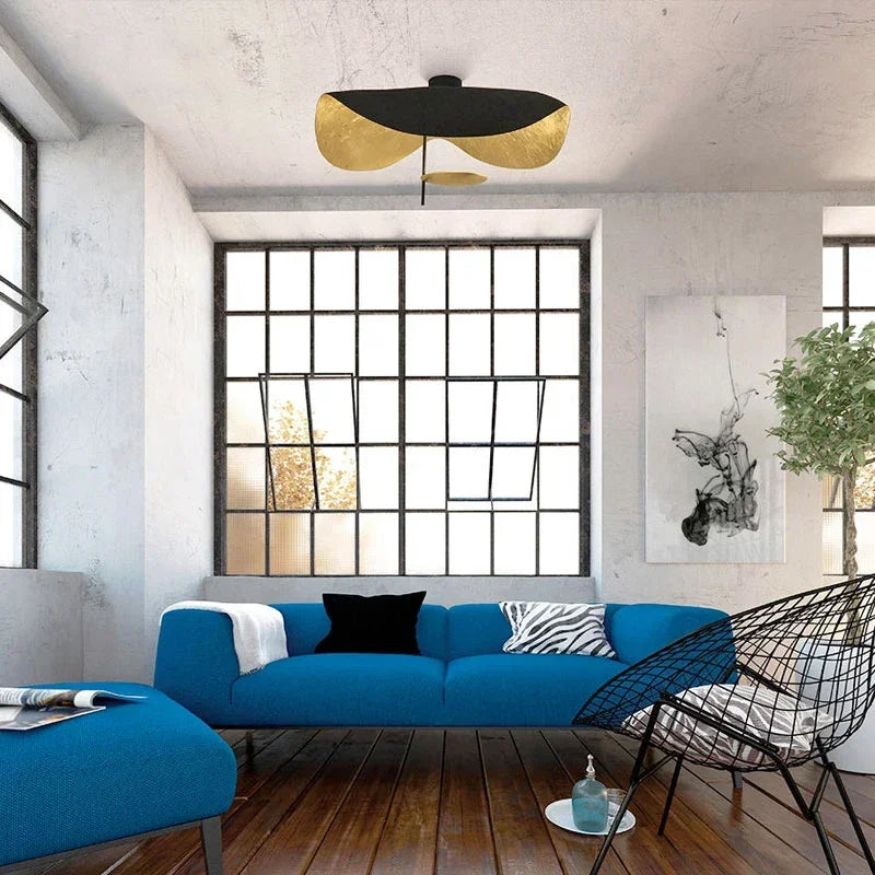 Nordic Black Led Ceiling Lamp