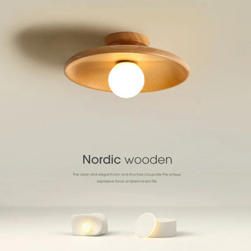 Charming Nordic Wooden Ceiling Chandelier for Cozy Spaces