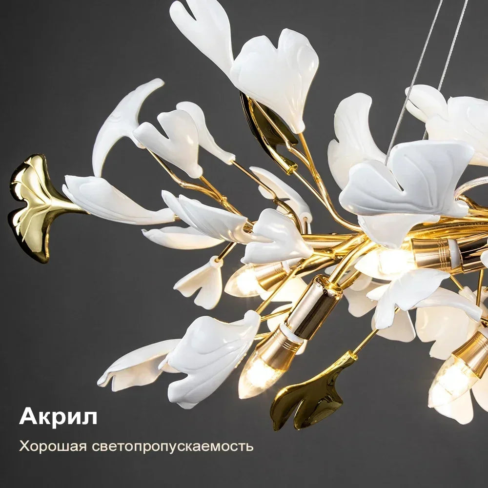 Modern Ginkgo Leaf Chandeliers