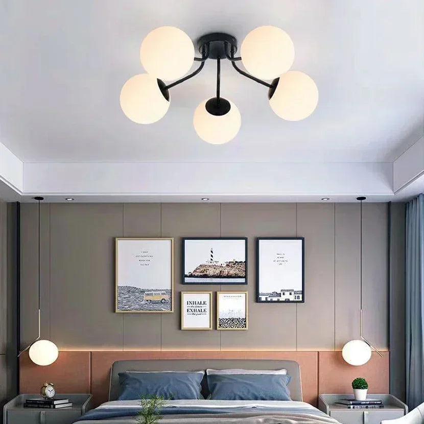 Modern Glass Ball Ceiling Light