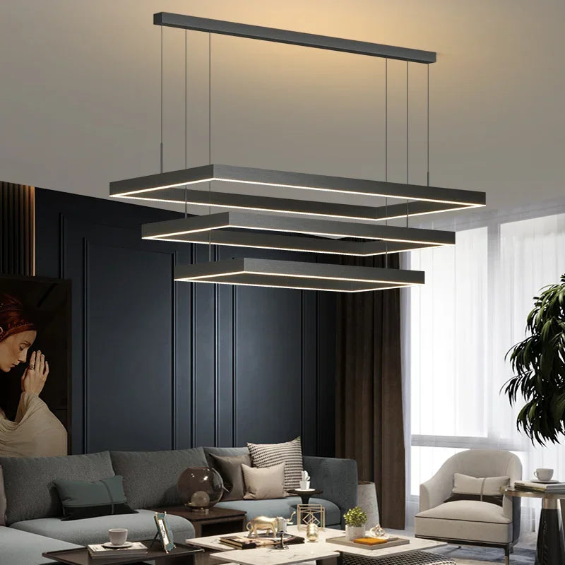 Nordic Square Led Chandelier