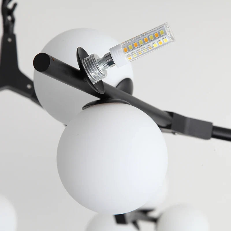 Nordic Led Glass Balls Chandelier