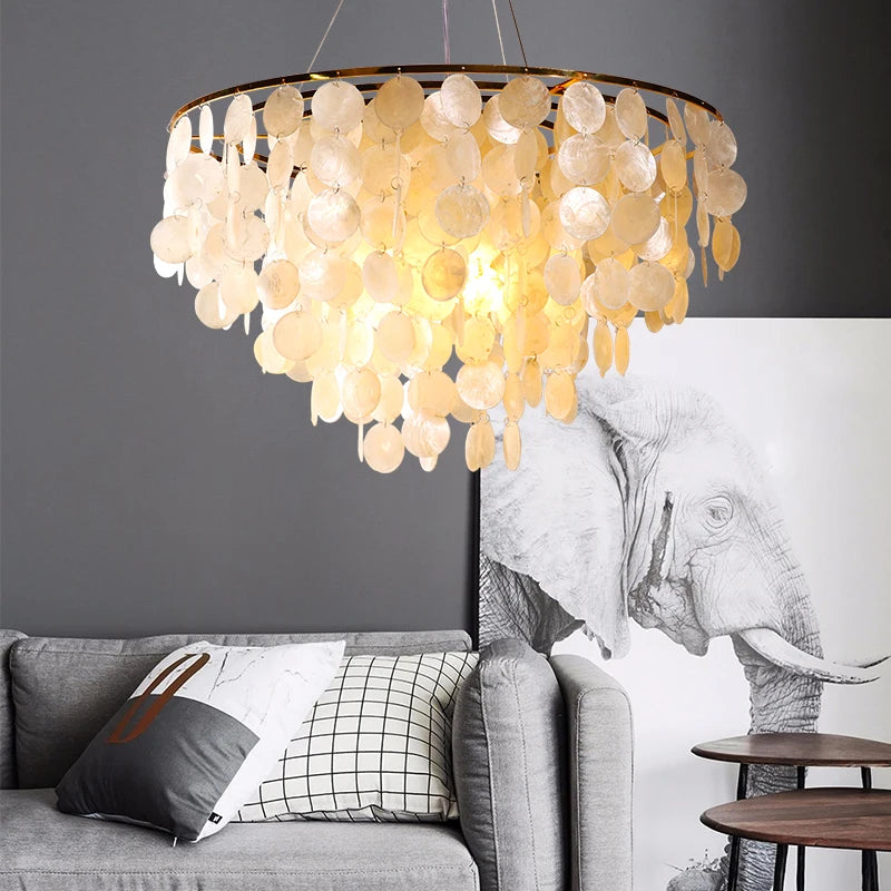 Luxury Shell Chandelier Lighting