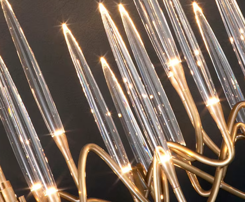 Lustre à bougie de luxe