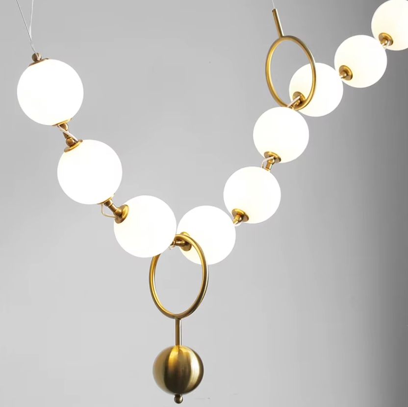 Glass Ball Chain Light