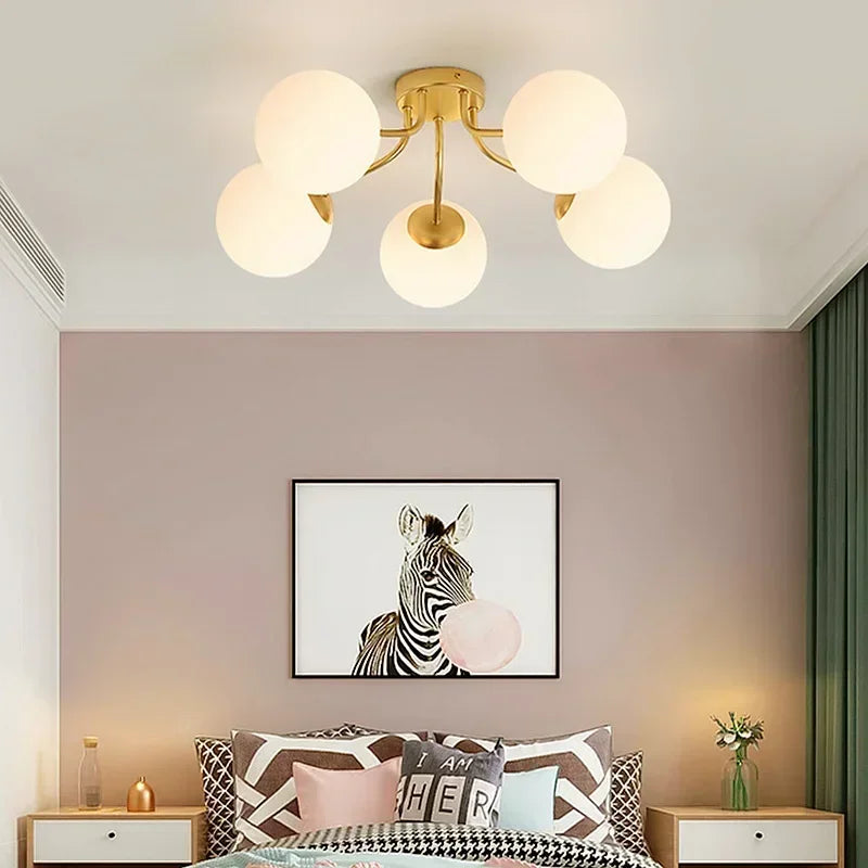 Modern Glass Ball Ceiling Light