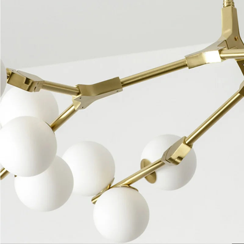 Nordic Led Glass Balls Chandelier