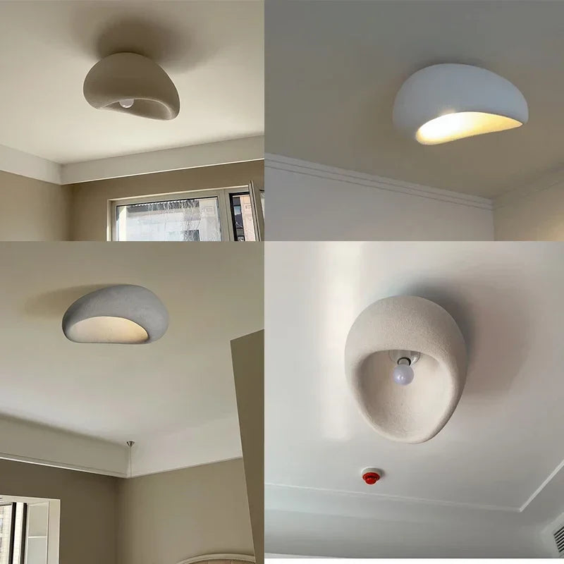Nordic Wabi Sabi E27 Led Ceiling Lamp