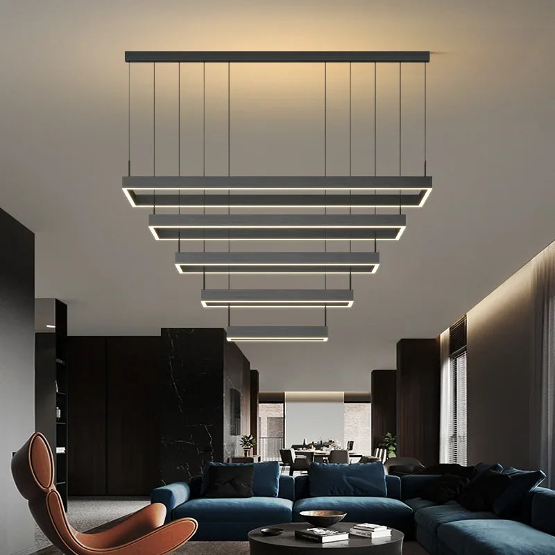 Nordic Square Led Chandelier