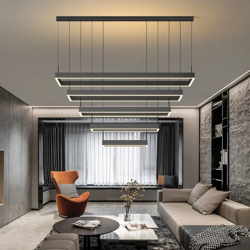 Nordic Square Led Chandelier