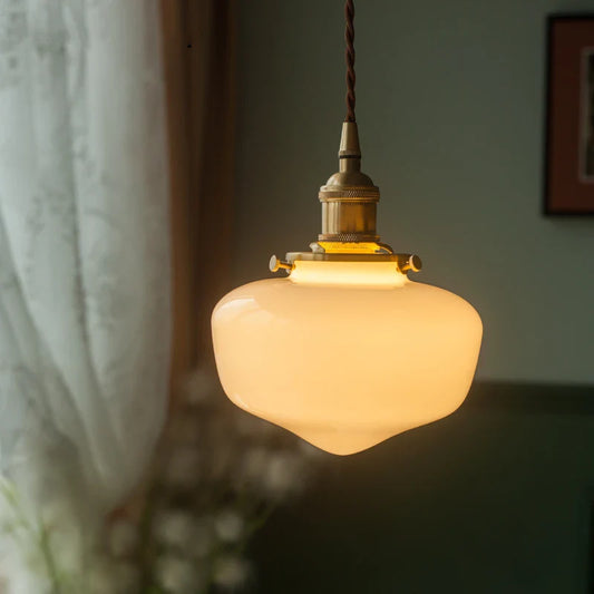 Vintage Glass Pendant Lamp