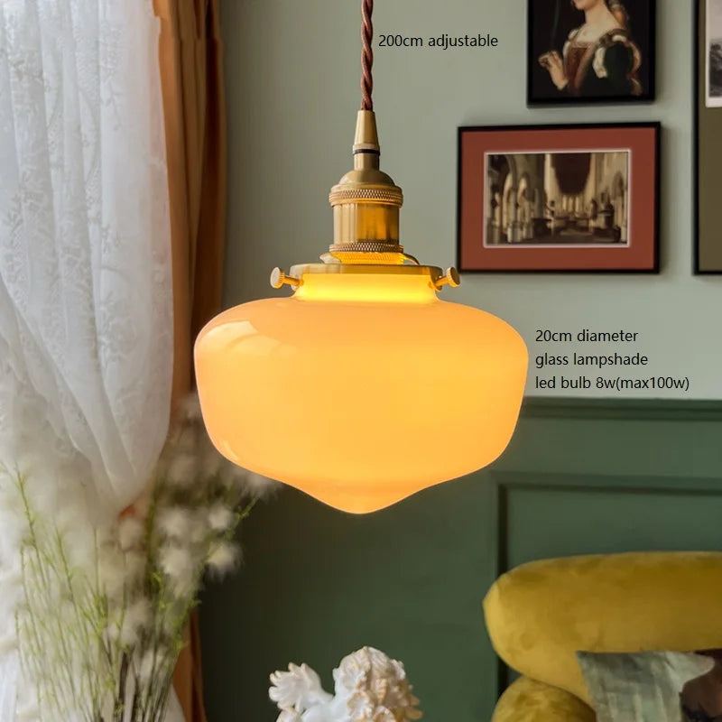 Japanese Glass LED Pendant Lamps