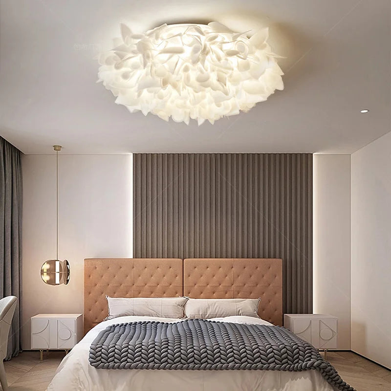 White Flower Ceiling Lights