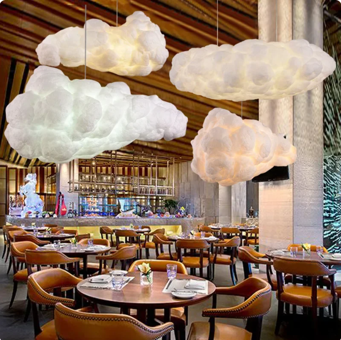 Lampe nuage flottant
