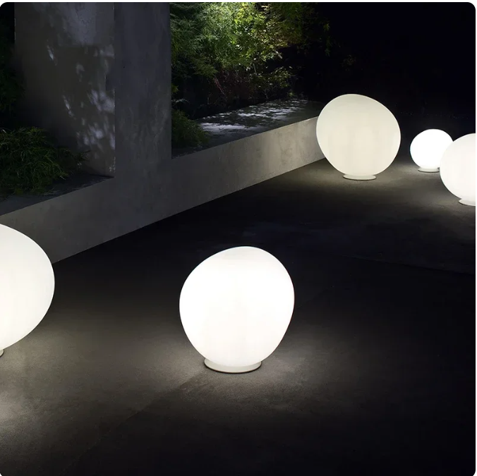 cobble stone night lights