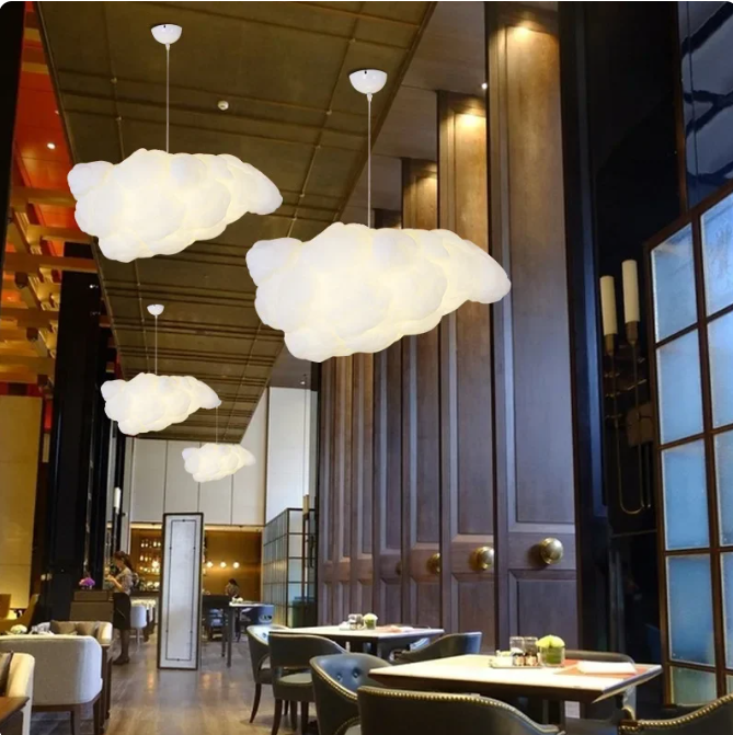 Lampe nuage flottant