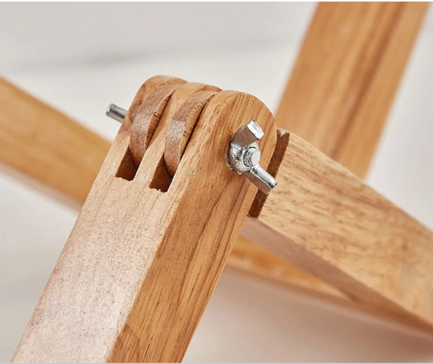 Lampe de table en bois en forme de robot Lampe de chevet